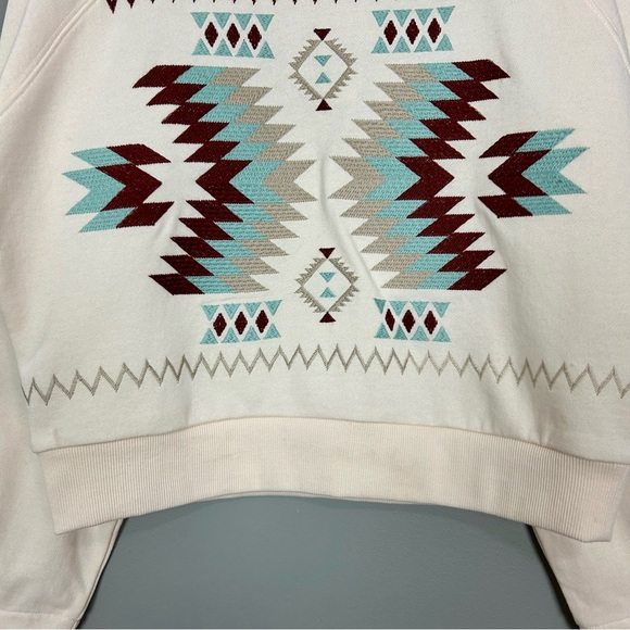 Ariat Wild West Pullover Sweatshirt Women’s Size M Embroidered Southwestern - Picture 4 of 8